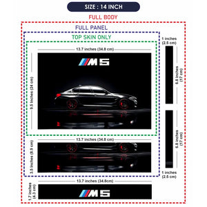 BMW M5 Black Performance Laptop Skin - View 7