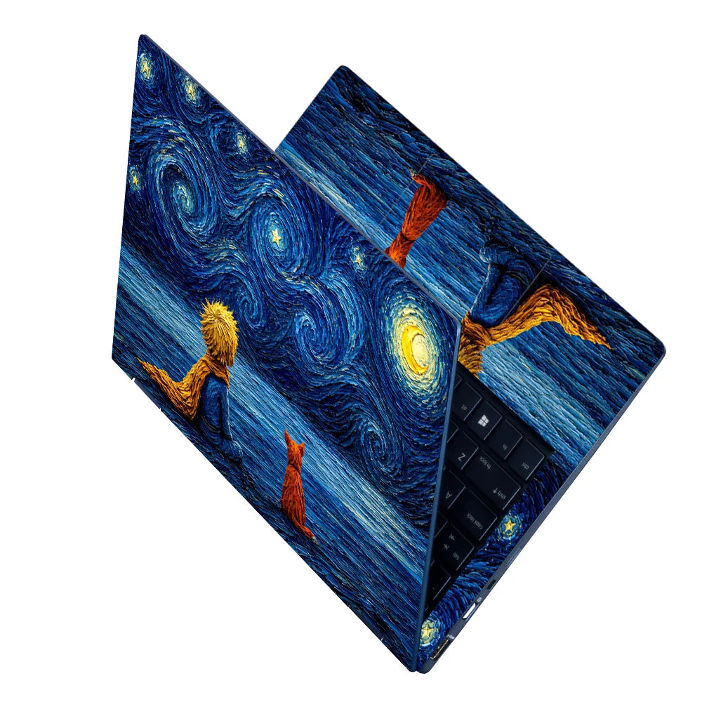 Boy And Fox Starry Sky Laptop Skin - View 2