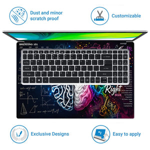 Breaking 101 Left Right Brain Laptop Skin - View 5