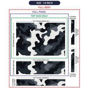 Camouflage Arctic Urban Laptop Skin - View 7
