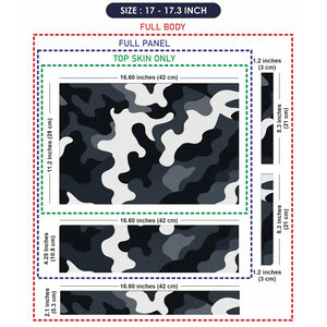 Camouflage Arctic Urban Laptop Skin - View 9