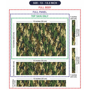 Camouflage Army Digital Laptop Skin - View 6
