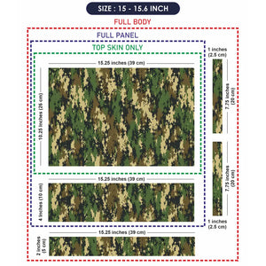 Camouflage Army Digital Laptop Skin - View 8
