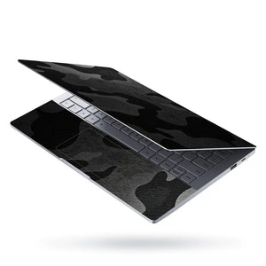 Camouflage Black Carbon Laptop Skin - View 3