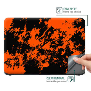 Camouflage Blaze Orange Laptop Skin - View 4