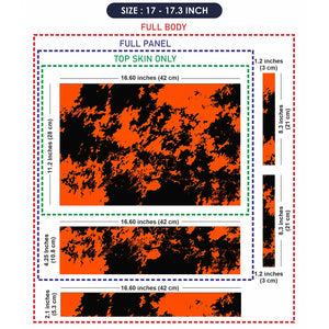 Camouflage Blaze Orange Laptop Skin - View 9