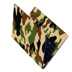 Camouflage Brown Woodland Laptop Skin - View 2