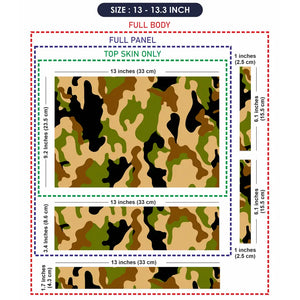 Camouflage Classic Woodland Laptop Skin - View 6