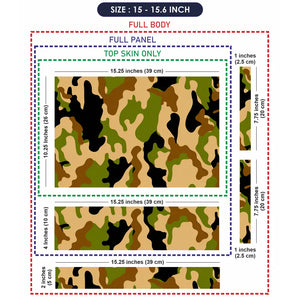 Camouflage Classic Woodland Laptop Skin - View 8