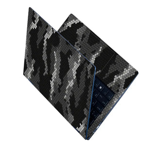 Camouflage Dark Hexagon Laptop Skin - View 2
