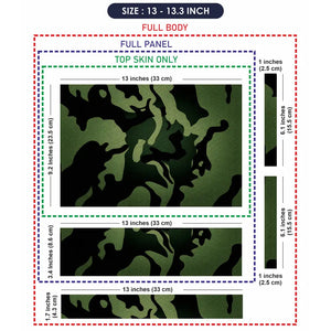 Camouflage Deep Forest Laptop Skin - View 6