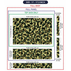 Camouflage Dense Green Micro Laptop Skin - View 9