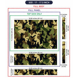 Camouflage Earthy Woodland Laptop Skin - View 9
