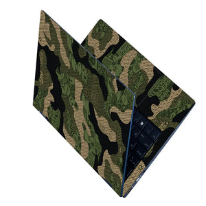 Camouflage Green Reptile Laptop Skin - View 2