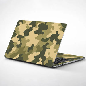 Camouflage Khaki Tan Laptop Skin - View 1