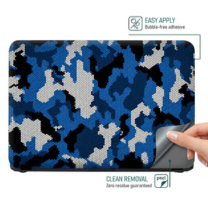 Camouflage Navy Urban Laptop Skin - View 4