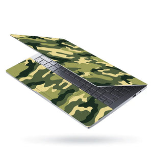 Camouflage Olive Sage Laptop Skin - View 3