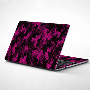 Camouflage Pink Halftone Laptop Skin - View 1