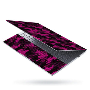 Camouflage Pink Halftone Laptop Skin - View 3