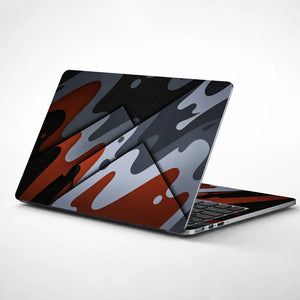 Camouflage Rust Grey 3D Laptop Skin - View 1