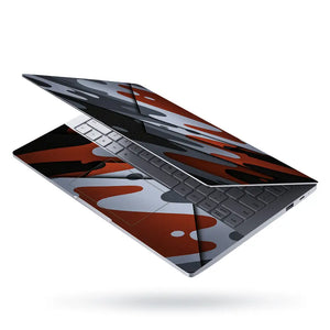 Camouflage Rust Grey 3D Laptop Skin - View 3
