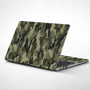 Camouflage Sage Green Woodland Laptop Skin - View 1