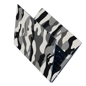 Camouflage Silver Urban Laptop Skin - View 2