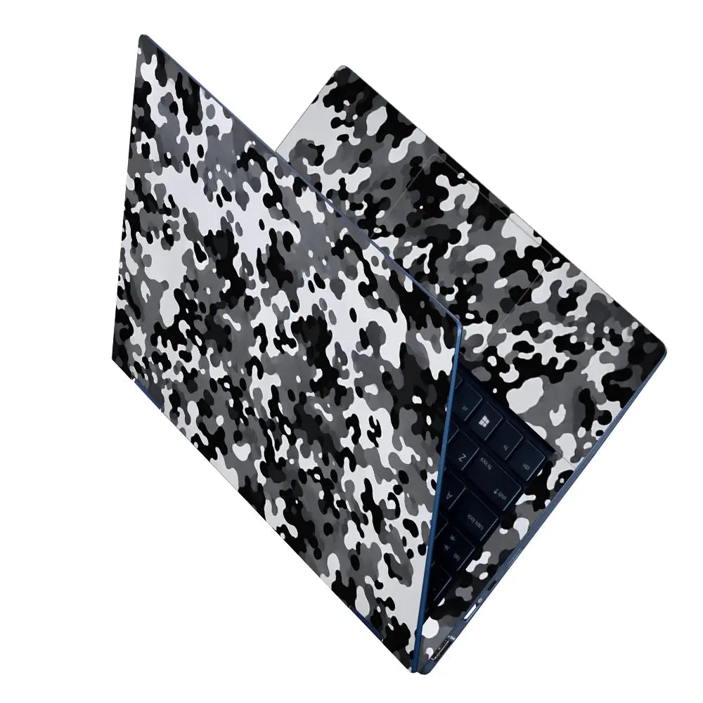 Camouflage Snowstorm Urban Laptop Skin - View 2