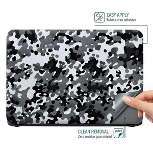 Camouflage Snowstorm Urban Laptop Skin - View 4