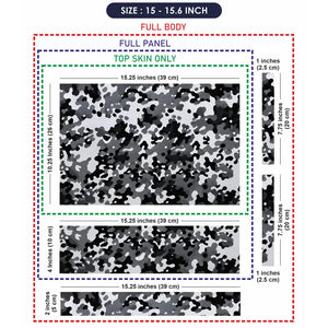 Camouflage Snowstorm Urban Laptop Skin - View 8