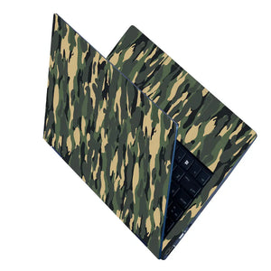 Camouflage Vertical Woodland Laptop Skin - View 2