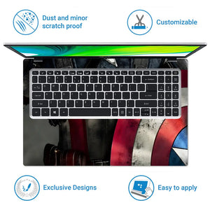 Captain Half View Laptop Skin - View 5