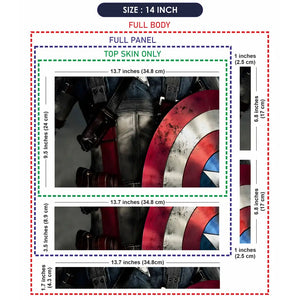 Captain Half View Laptop Skin - View 7