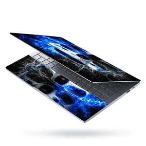 Cars Bugatti Water Splash Blue Flame Laptop Skin - View 3