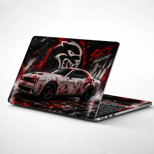 Cars Dodge Challenger Hellcat Blood Laptop Skin - View 1