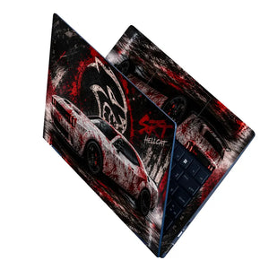 Cars Dodge Challenger Hellcat Blood Laptop Skin - View 2