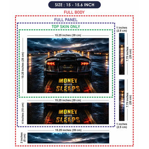 Cars Lamborghini Mansory Money Never Sleeps Laptop Skin - View 8