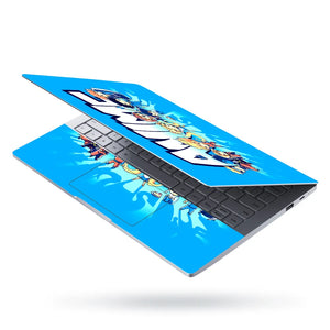 Chibi Anime Heroes Group Poster Laptop Skin - View 3