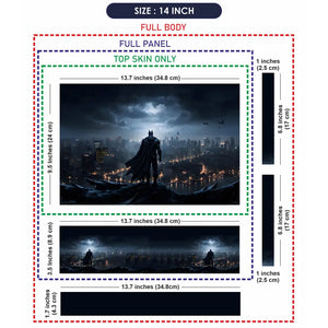Dark Night Bats Laptop Skin - View 7