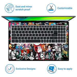 Demon Slayer Collage Laptop Skin - View 5