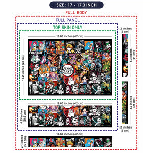 Demon Slayer Collage Laptop Skin - View 9