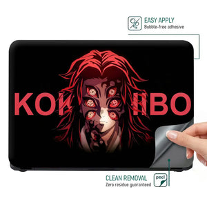Demon Slayer Kokushibo Six Eyes Laptop Skin - View 4