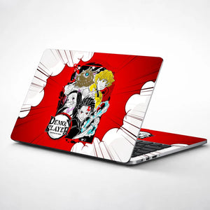Demon Slayer Main Group Water Art Laptop Skin - View 1