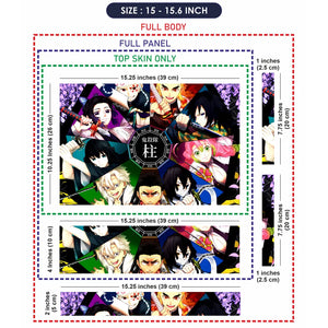 Demon Slayer Rengoku Fire Pillar Art Laptop Skin - View 8