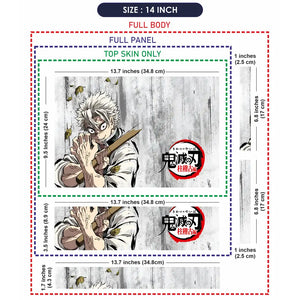 Demon Slayer Sanemi Hashira Arc Laptop Skin - View 7