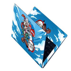 Demon Slayer Trio in Sky Laptop Skin - View 2