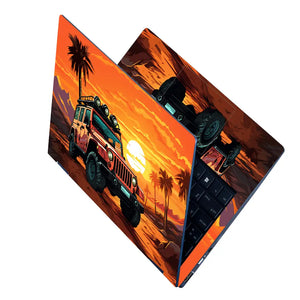 Desert Offroad Jeep Laptop Skin - View 2