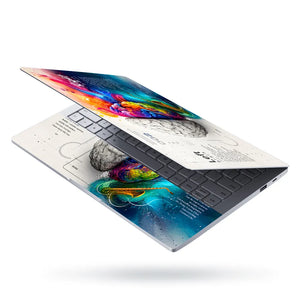 Doodle Brain Left Right Logical Creative Laptop Skin - View 3