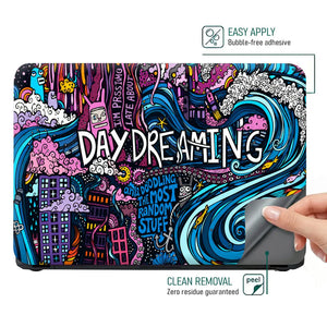 Doodle Daydreaming City Color Laptop Skin - View 4