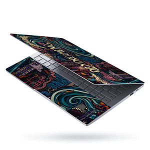 Doodle Daydreaming City Vintage Laptop Skin - View 3